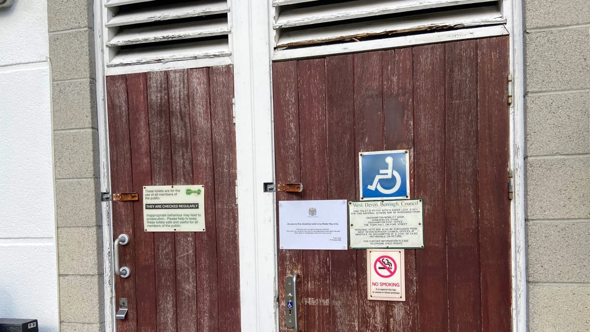 Okehampton Market Street disabled loos vandalised okehamptontoday.co.uk