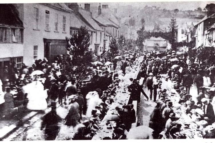 Opening of Okehampton Railway street party