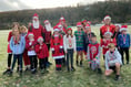 Over 100 brave cold and ice for the PTFA Santa Run