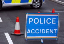 A38 shut in both directions for at least six hours as crash leaves electricity pole across road