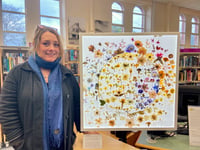 Grief cafe art on show at Okehampton Library