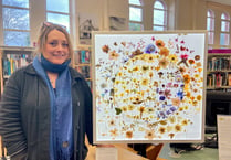 Grief cafe art on show at Okehampton Library