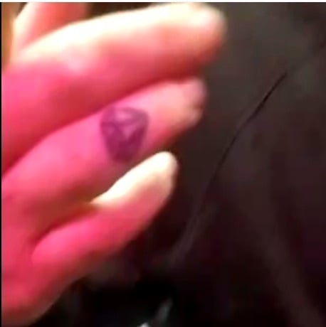 North Tawton bus man tattoo