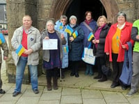 Okehampton marks first anniversary of Ukraine War
