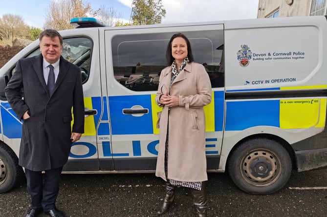 Mel Stride MP and Commissioner Hernandez met at Okehampton Police Station to discuss local policing priorities.
