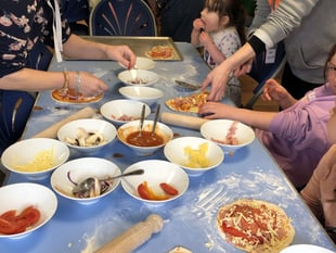 Okehampton Make Lunch Club celebrates first anniversary with pizza