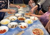 Okehampton Make Lunch Club celebrates first anniversary with pizza