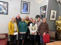Presentation to celebrate Chagford Show winners
