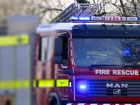 Fire damages dumper truck in quarry