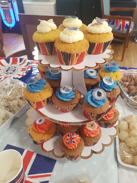 Hatherleigh Nursing Home coronation cupcakes