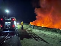 Wildfire warnings in hot dry weather