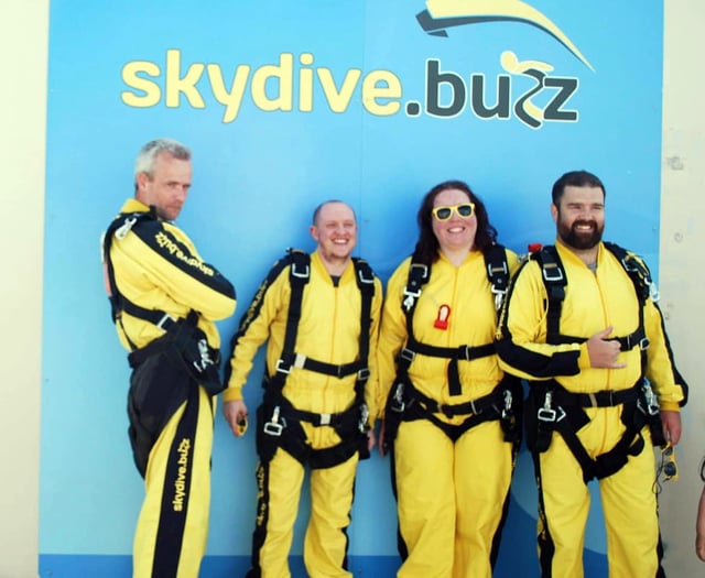 Sky dive for a family charity