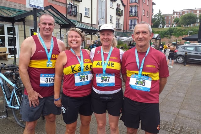Breathless runners patrol the sunny South Coast