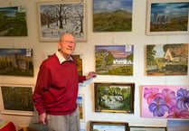 Artist's charity exhibition a great success
