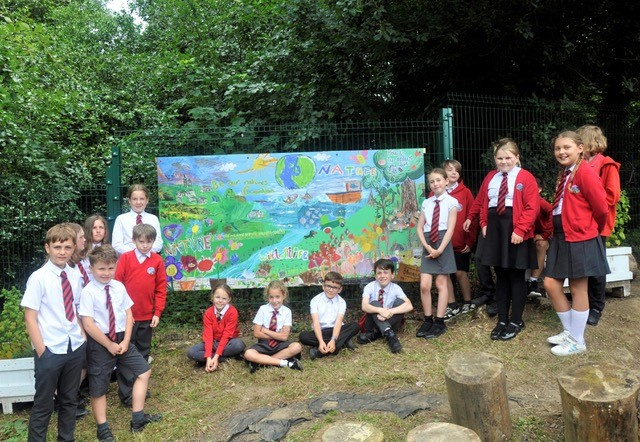 Mural work of artists young and old