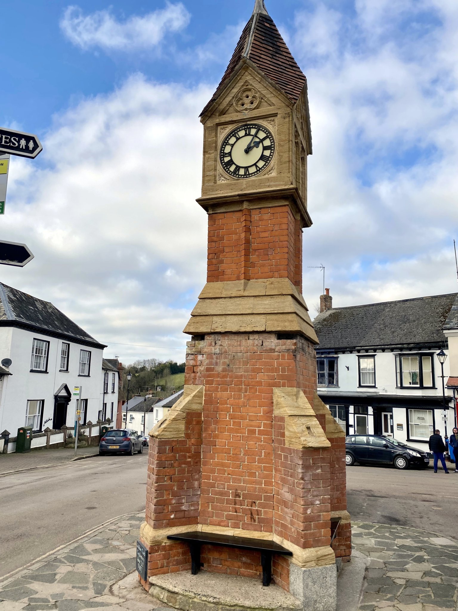 Clock tower was in poor state of repair