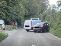 Crash on the road to Lamerton