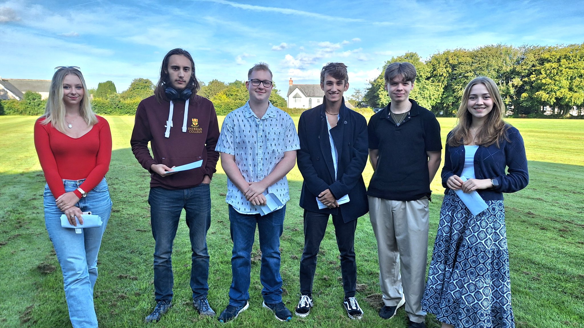 Shebbear students celebrate A-levels