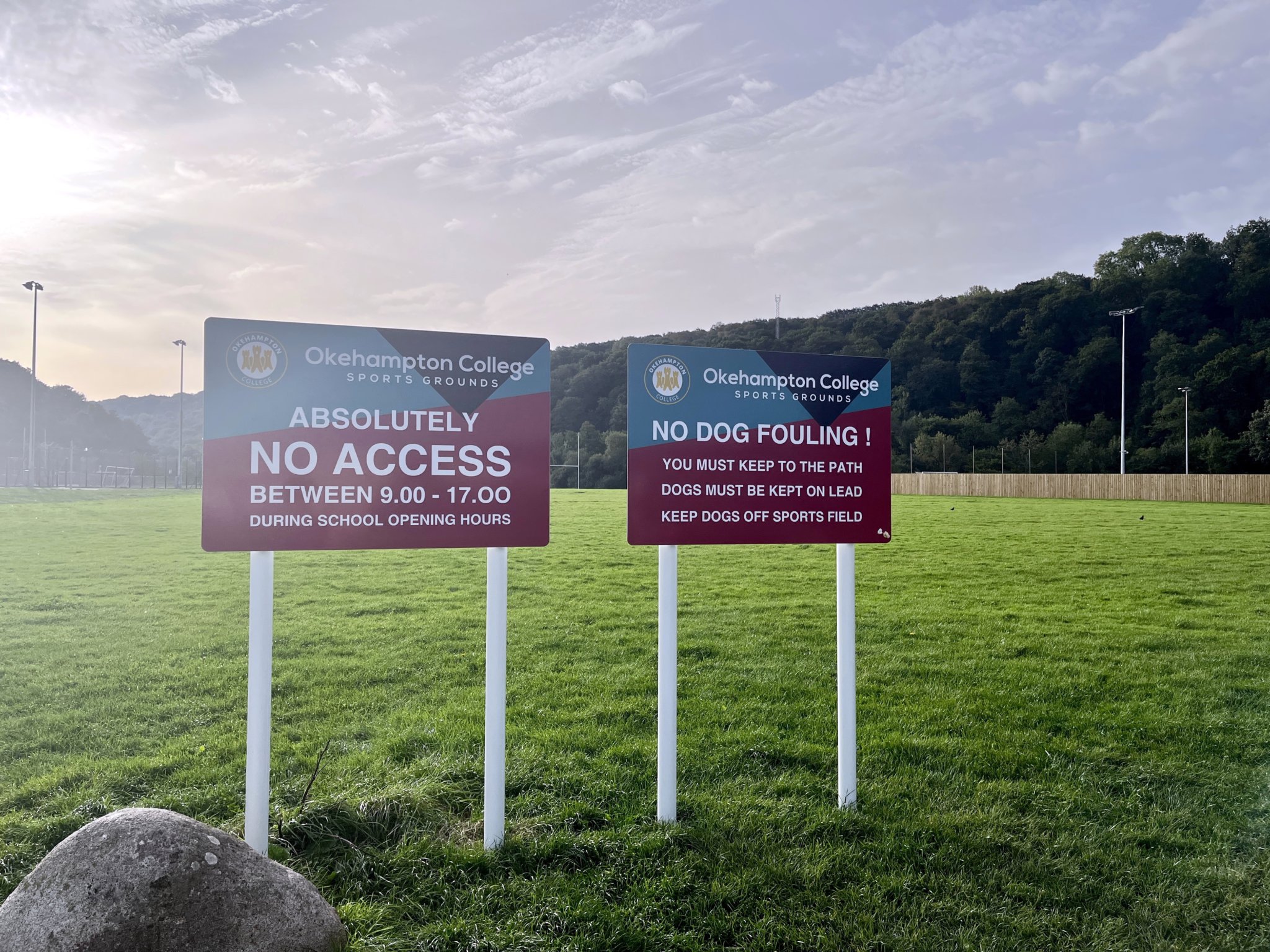 Okehampton College's unexpected signage causes stir in community