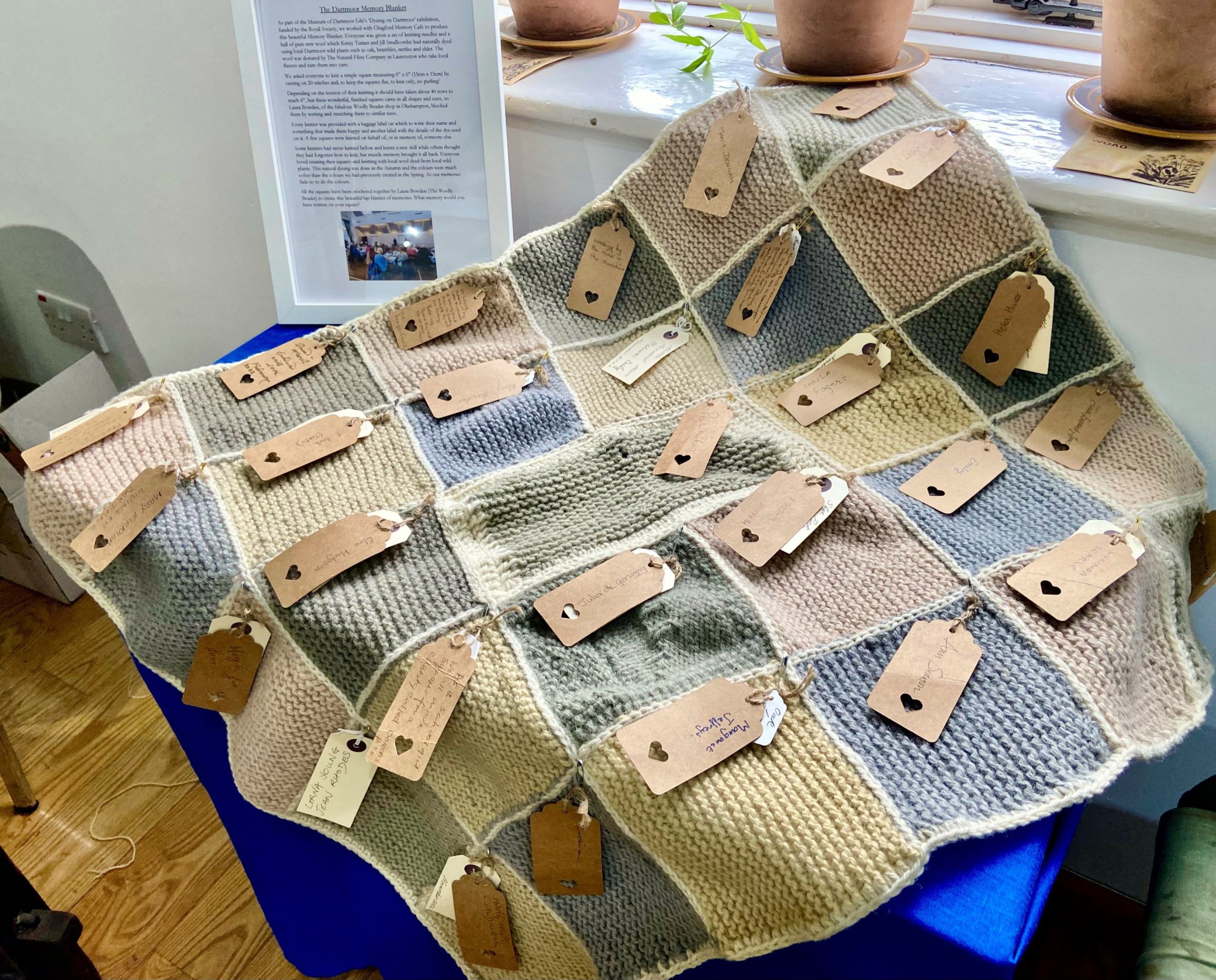 Museum works with memory cafe to create memory blanket