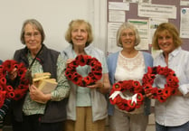 EXBOURNE, SAMPFORD COURTENAY, JACOBSTOWE WI: Making remembrance wreaths