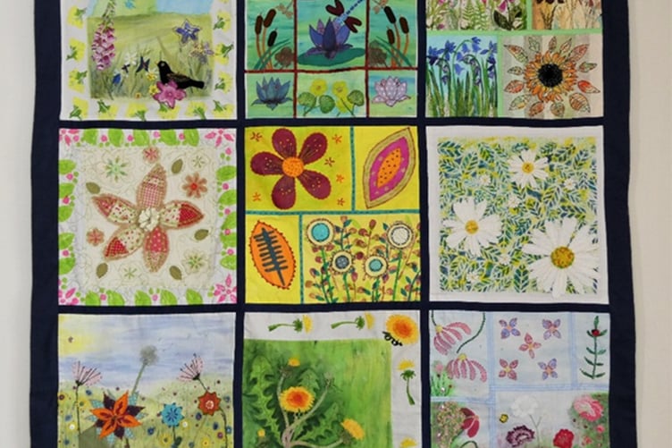 a wall hanging West Devon Art Workshops