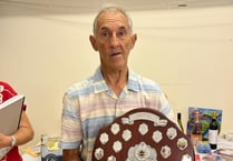 Seven trophies for 'village treasure' Cleave at Spreyton Flower Show

