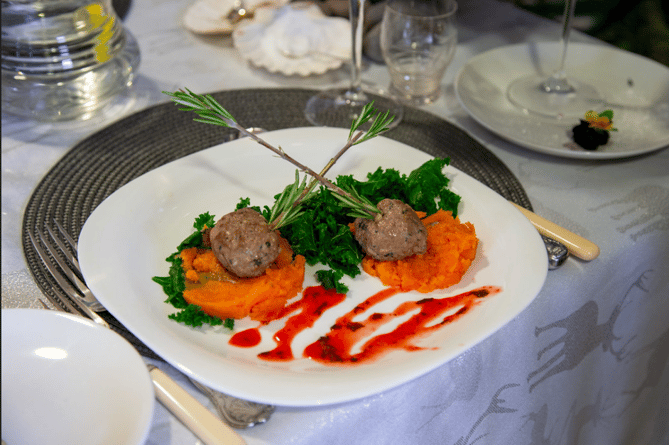 One of the dishes prepared in the finals of the Exmoor Young Chef of the Year competition.