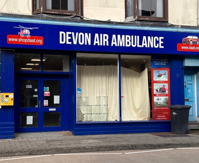 Devon Air Ambulance’s charity shop returns to South Molton this week 
