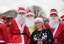 Dozens took part in Friends of North Tawton School Santa Dash
