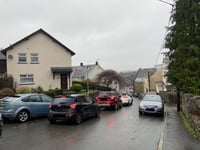 Long queues through Okehampton as A30 floods