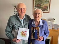 Big surprise for Reg and Hazel on their 70th wedding anniversary
