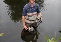 Filmmaker spots invasive crayfish species in Roadford Reservoir