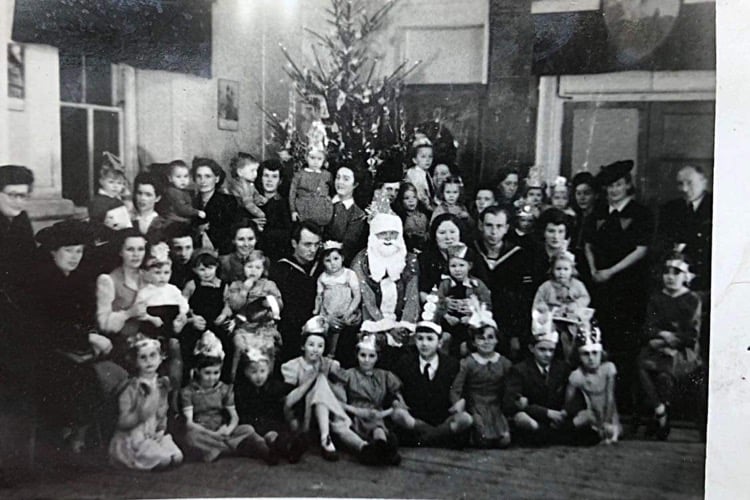 Okehampton Polish Camp Christmas party 1945