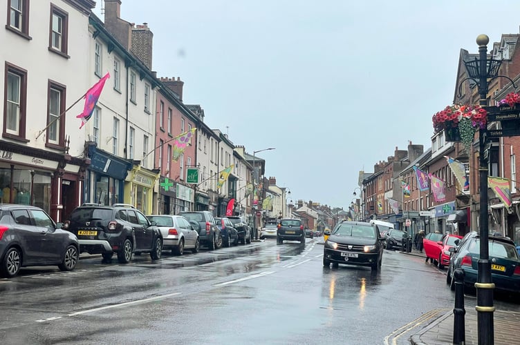 Crediton High Street.  AQ 2179