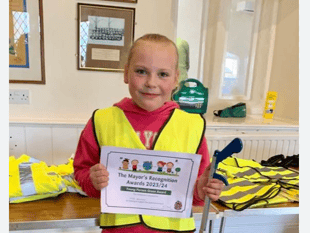 Litter picking Lottie from Chagford wins Mayor's Green Award