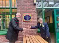 National Railway Heritage Awards plaque unveiled at Okehampton Station