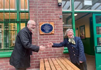 National Railway Heritage Awards plaque unveiled at Okehampton Station