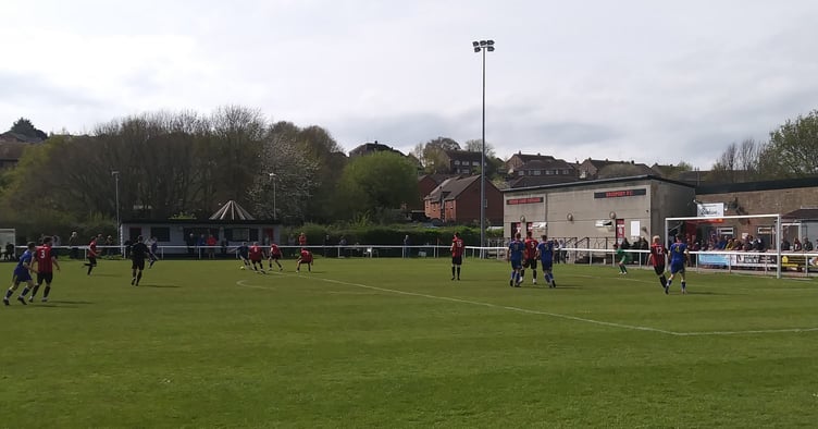 Argyle attack down the left in the first half