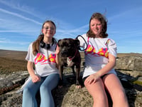 Okehampton sisters set to be youngest twins to participate in Moonwalk
