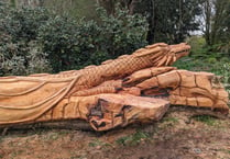 Historic tree sculpture attraction