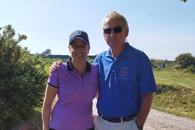 Abby Turner with club captain Richard Johnson