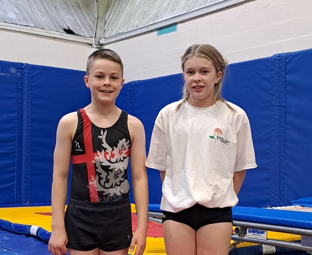 Young gymnasts train for England squad