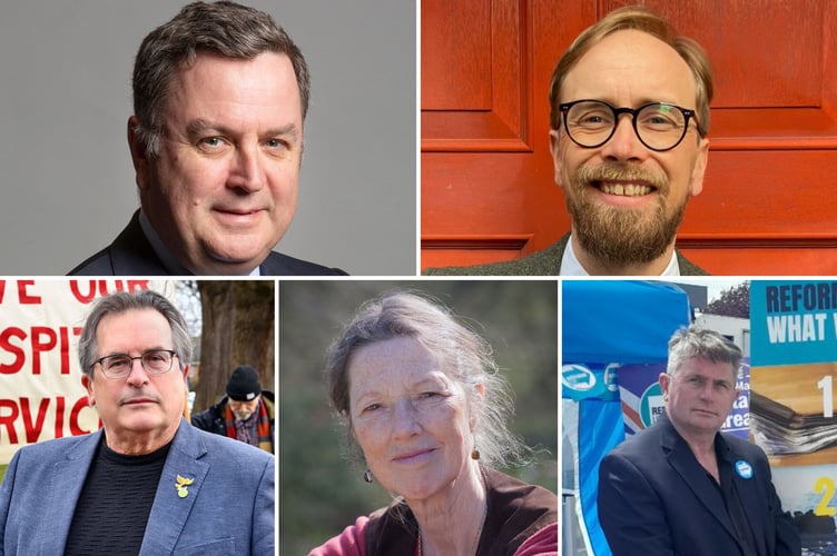 General election candidates Central Devon