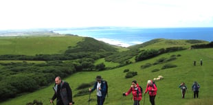 Ramblers explore coast near Bude