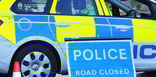 Road blocked after accident on A386 near Peter Tavy