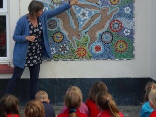 Mosaic unveiled at village school