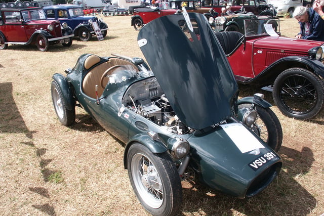 Historic castle attracts historic vehicles