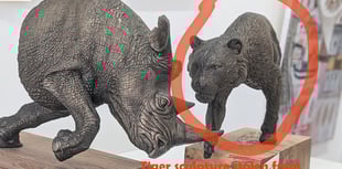 Appeal after valuable sculpture stolen from Crediton Gallery
