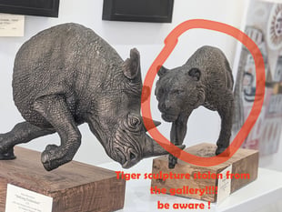 Appeal after valuable sculpture stolen from Crediton Gallery
